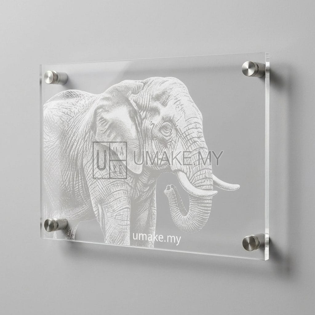 Laser Engraved Acrylic Signage with Wordings or Image