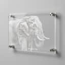 Laser Engraved Acrylic Signage with Wordings or Image view 1