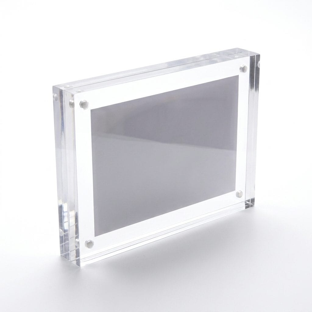 Magnetic Acrylic Photo Frame Desk & Wall Display - Custom Size