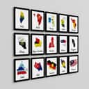 Malaysia State Flag Wall Art view 1