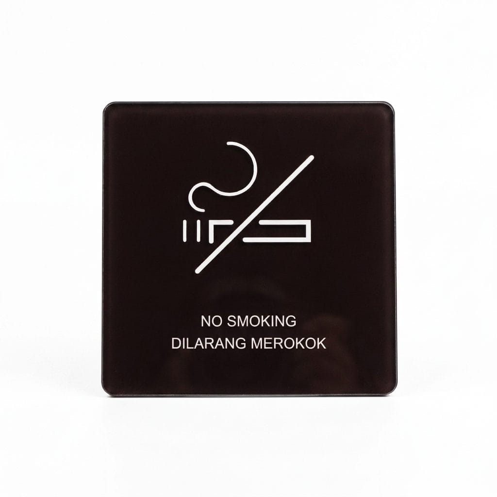 Minimalist Acrylic Sign (Square 10cm)