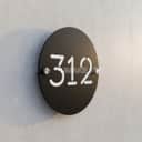Custom Minimalist Acrylic House Number Plate (19x19cm) view 2