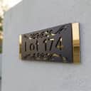 Modern Acrylic House Number Plate view 2