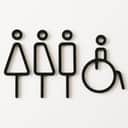 Modern Acrylic Door Sign view 1