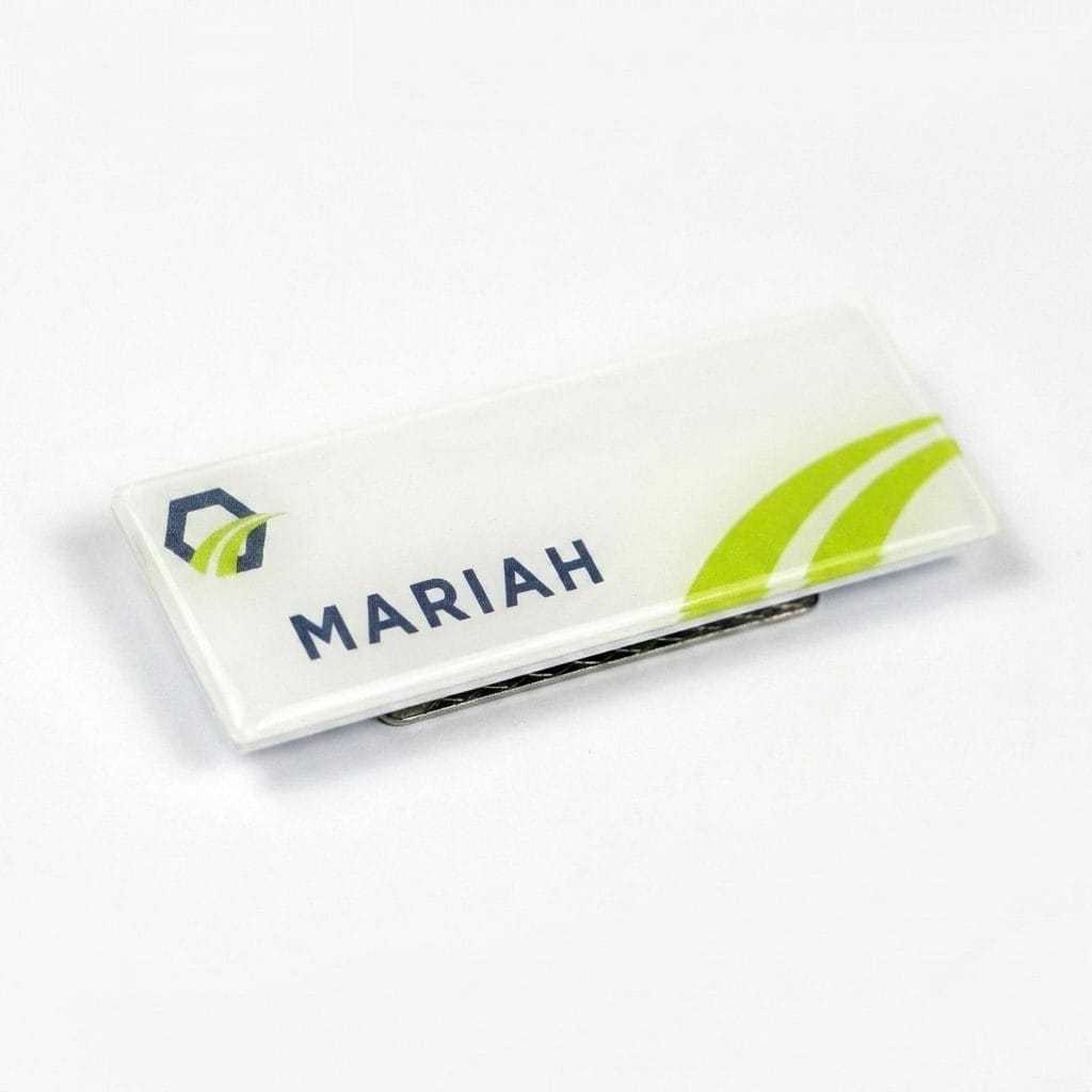 Reverse UV Print Acrylic Nametag