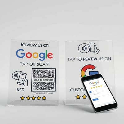 NFC Google Review Acrylic Stand