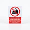 No Food & Drinks Sign (Dilarang Makan Dan Minum) | Prohibition Signage — 1.5mm PVC HIPS view 1