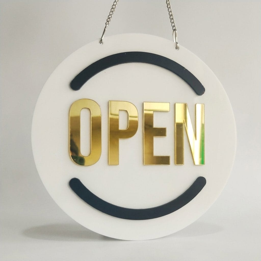 Premium Open/Close Hanging Sign
