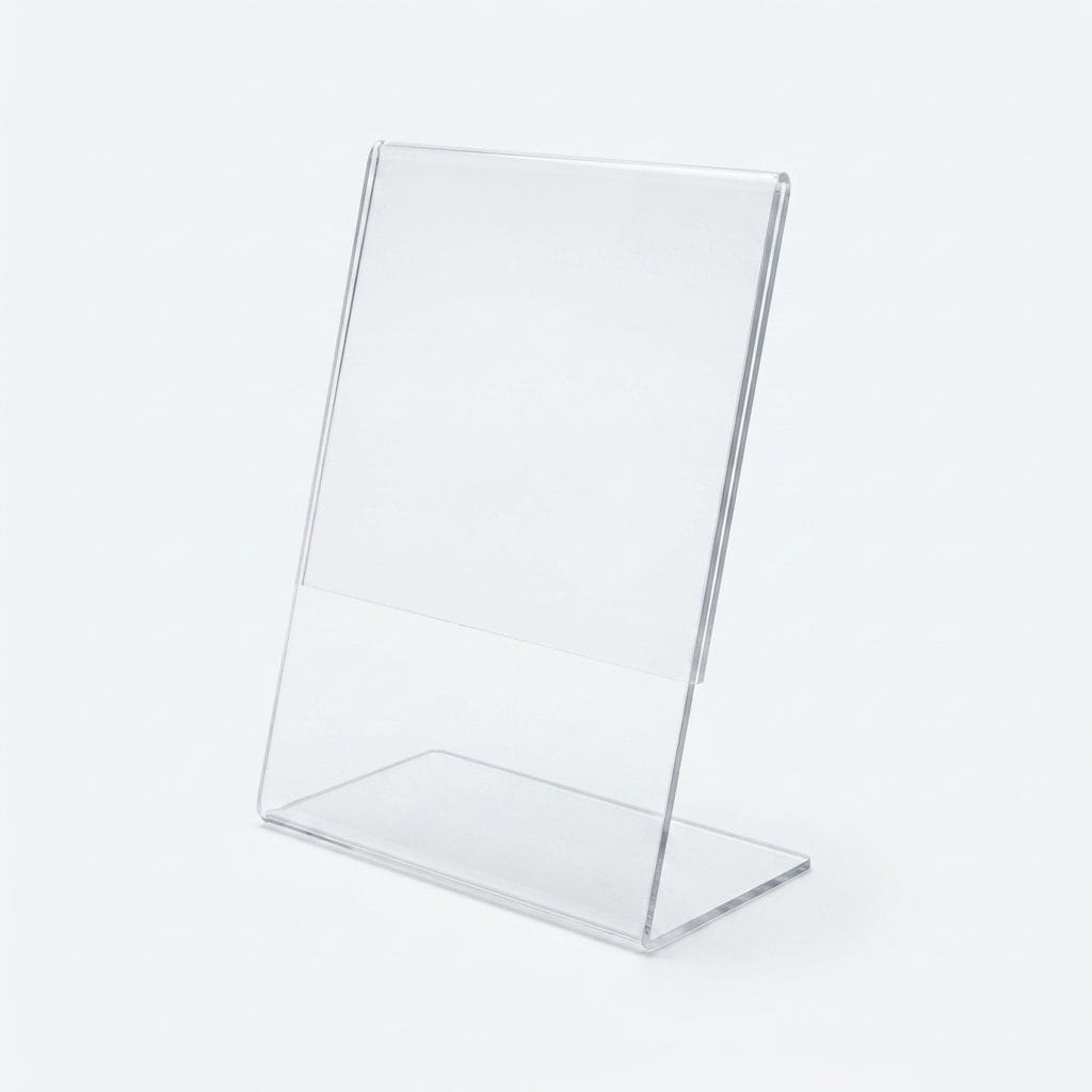 Acrylic L-Shape Display Stand