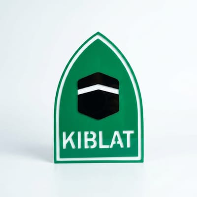 Acrylic Qibla Direction Sign
