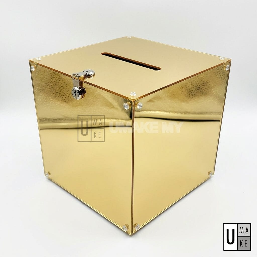 Mirror Acrylic Lucky Draw & Suggestion Box