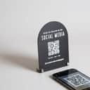 Custom QR Code Social Media Sign view 1