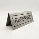 Acrylic Reserved Table Sign view 1