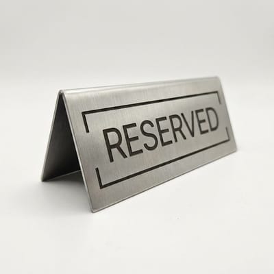 Acrylic Reserved Table Sign