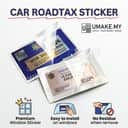 Roadtax Sticker (Transparent) | Puspakom Windscreen Sticker Cukai Jalan (Pelekat Cermin) view 1