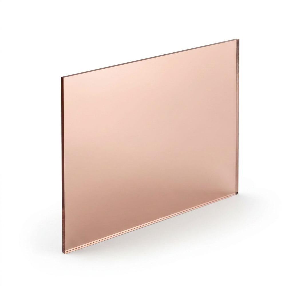Rose Gold Mirror Acrylic Sheet 2mm (Custom Cut)