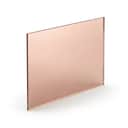 Rose Gold Mirror Acrylic Sheet 2mm (Custom Cut) view 1