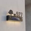 (Solar + LED) Modern 3D House Number & Address Sign Plate Board Sheet Plaque Waterproofing Black White 门牌 Tanda Rumah view 2