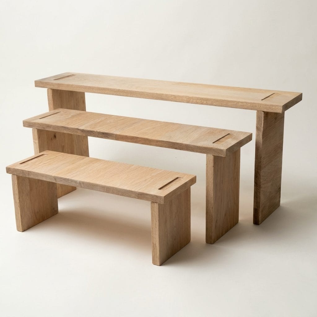Rubber Wood Display Riser & Monitor Stand