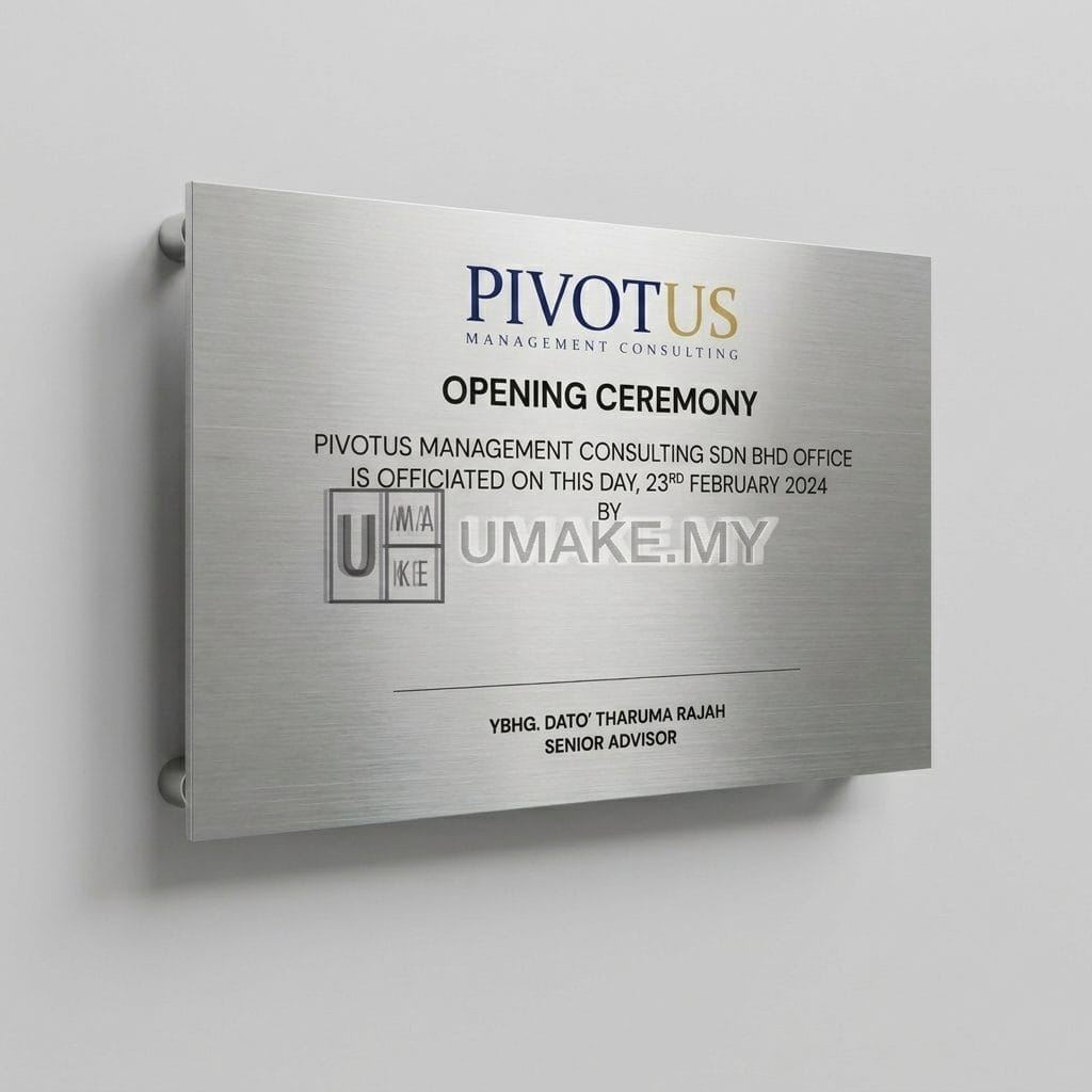 Stainless Steel Business Signboard