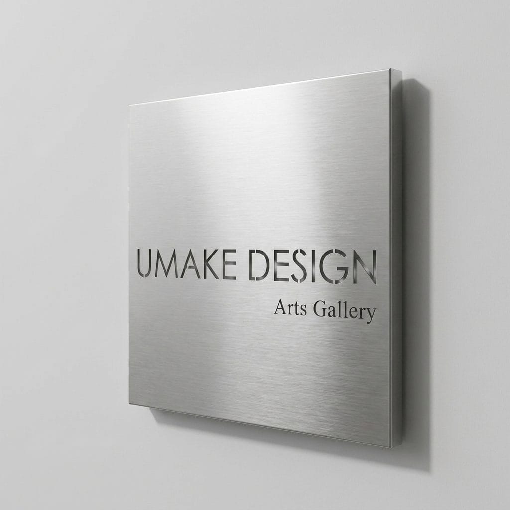 Stainless Steel Letter Sign (Flat) — studio cover