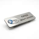 Stainless Steel Epoxy Name Tag (Custom Logo) view 1
