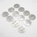Stainless Steel Table Number Set (10pcs) view 1