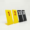 Acrylic Standing Table Number (L-Shape, 5pcs) view 1