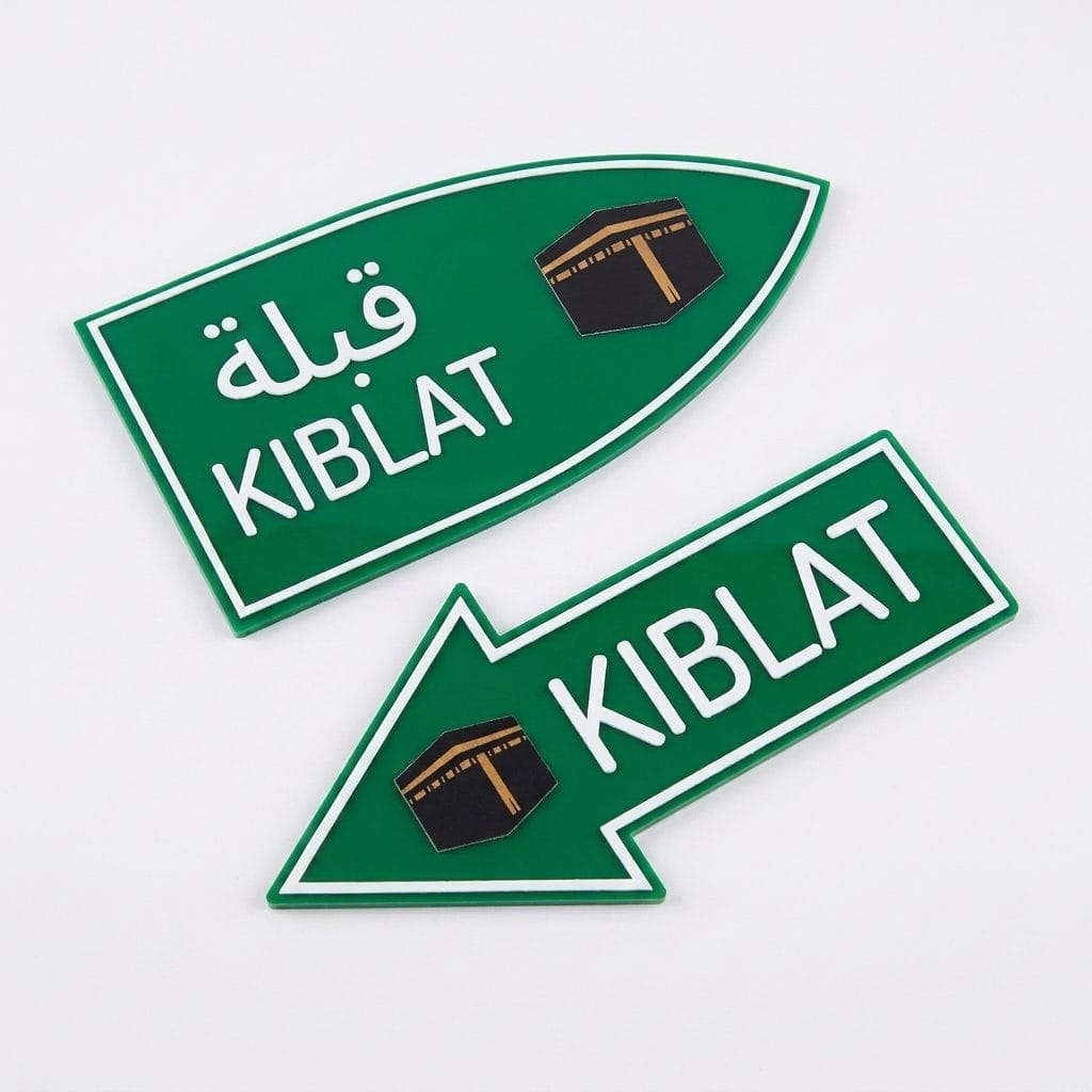 Qibla Arrow Direction Sign