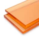 Tinted Orange Acrylic Sheet 3mm (Custom Cut) view 1