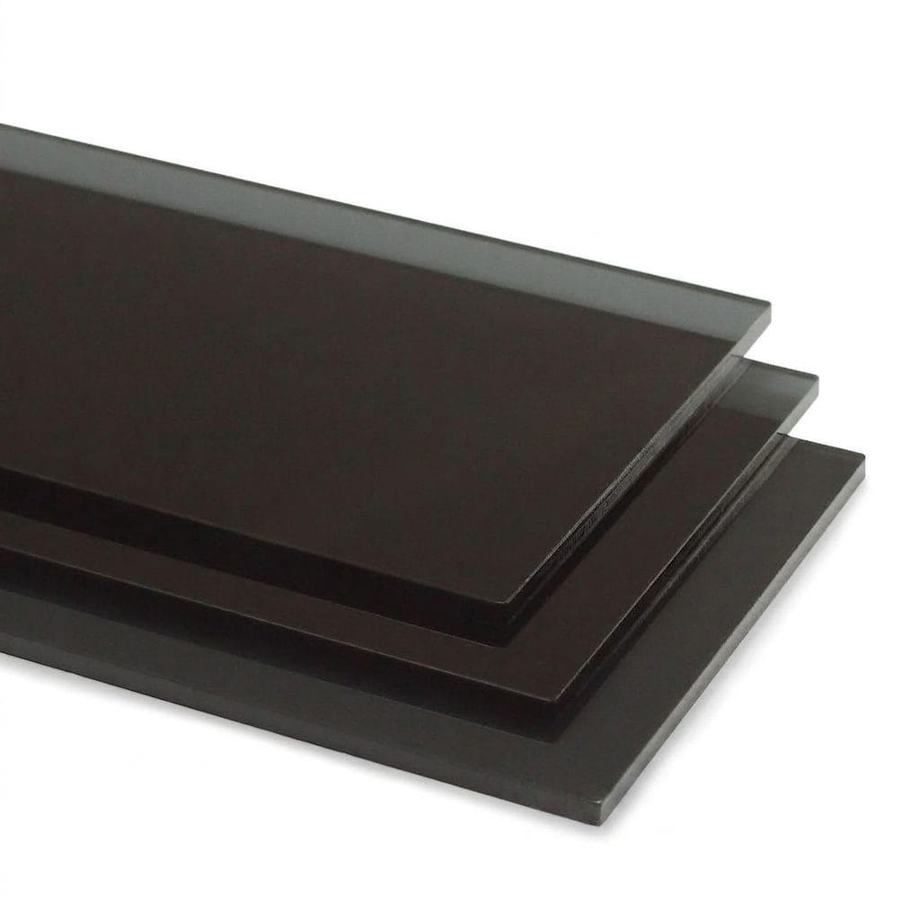 Tinted Smoke Black Acrylic Sheet 3mm (Custom Cut)