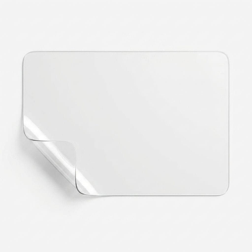 Transparent PVC Desk Mat | Large Mouse Pad Keyboard Surface Protector (2mm Clear, Alas Meja)