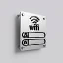 3D WiFi Password Sign view 1