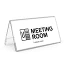 Acrylic V-Shape Desk Label Holder view 1