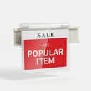 Flip-Top Shelf Price Label Holder view 1