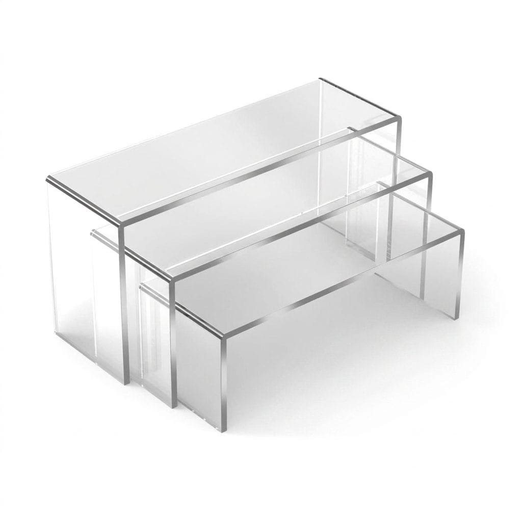 Acrylic Shoe Display Stand Set (S/M/L)