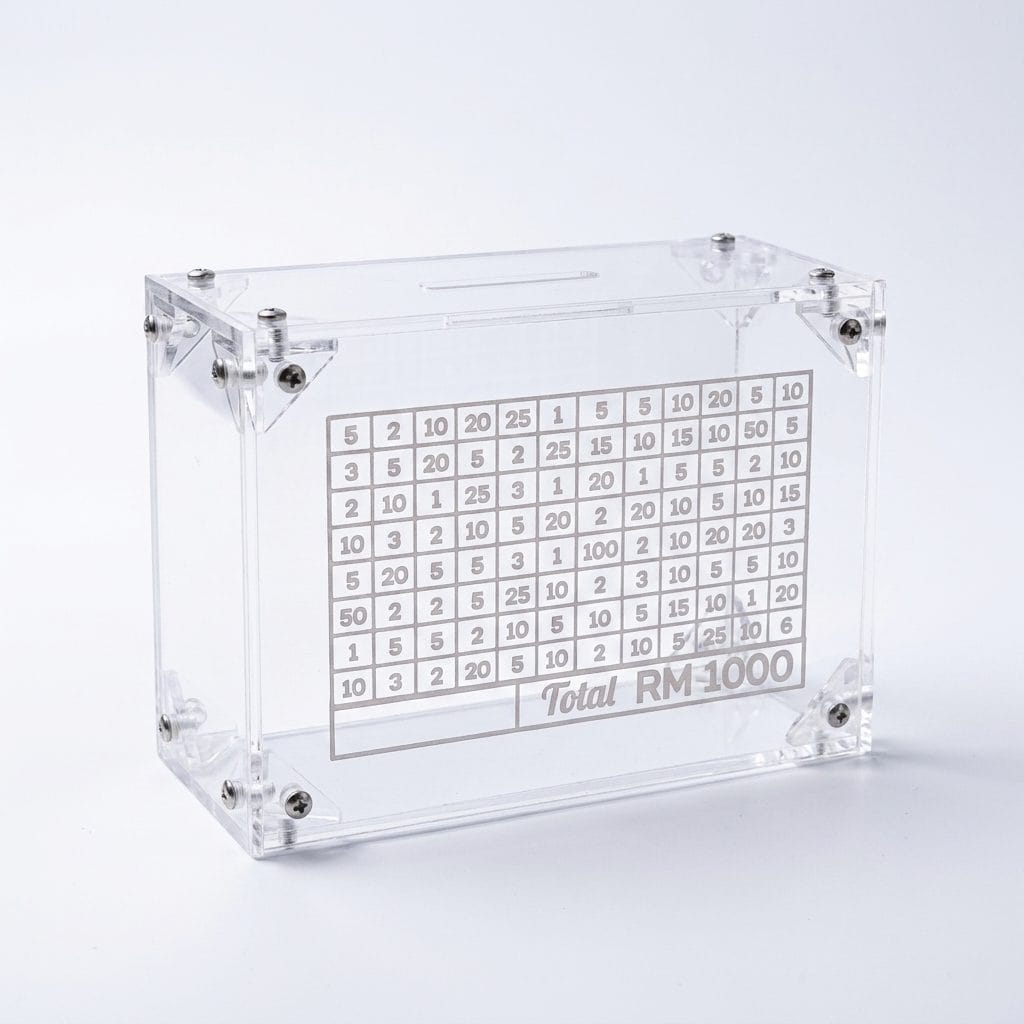 Acrylic Piggy Bank with Counter