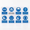 Construction Safety PPE Guidelines Sign view 1