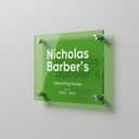 Coloured Transparent Acrylic Business Signboard view 1
