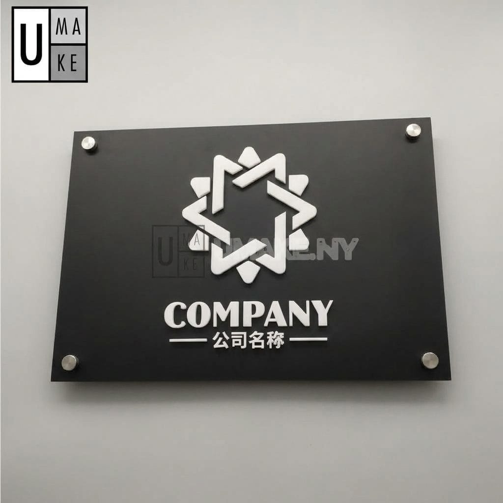 Custom 3D Acrylic Company Sign