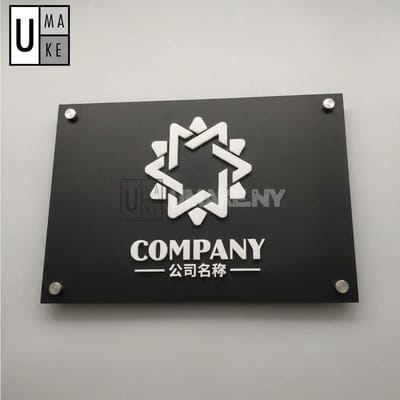 Custom 3D Acrylic Company Sign