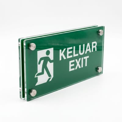 Acrylic Emergency Exit Sign