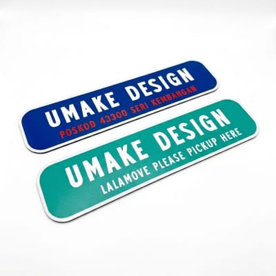 Custom Malaysia Road Sign Decor Plate
