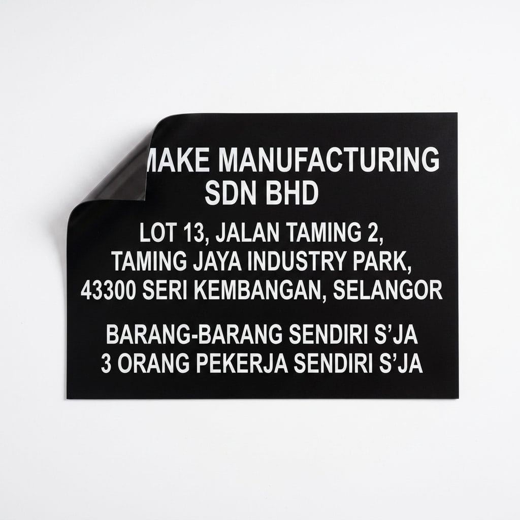 Puspakom Lorry Magnetic Sticker | Custom Lorry Company Name & Address Sign (JPJ BDM BTM)