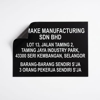 Puspakom Lorry Magnetic Sticker | Custom Lorry Company Name & Address Sign (JPJ BDM BTM)
