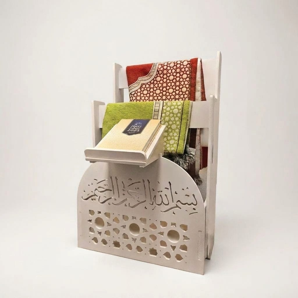 Islamic Prayer & Quran Stand (2-in-1)
