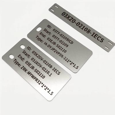 Custom Stainless Steel Laser Engraved Tag