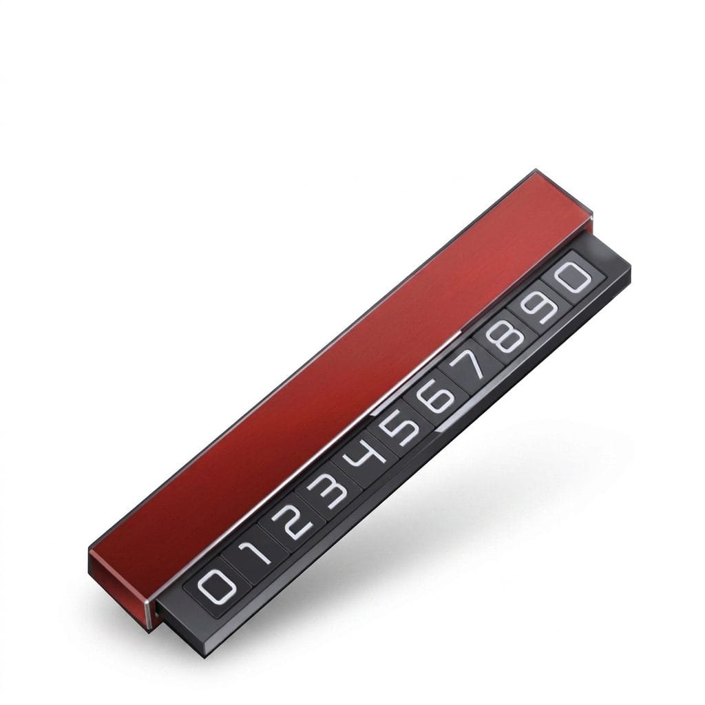 Metal Double Parking Phone Number Plate