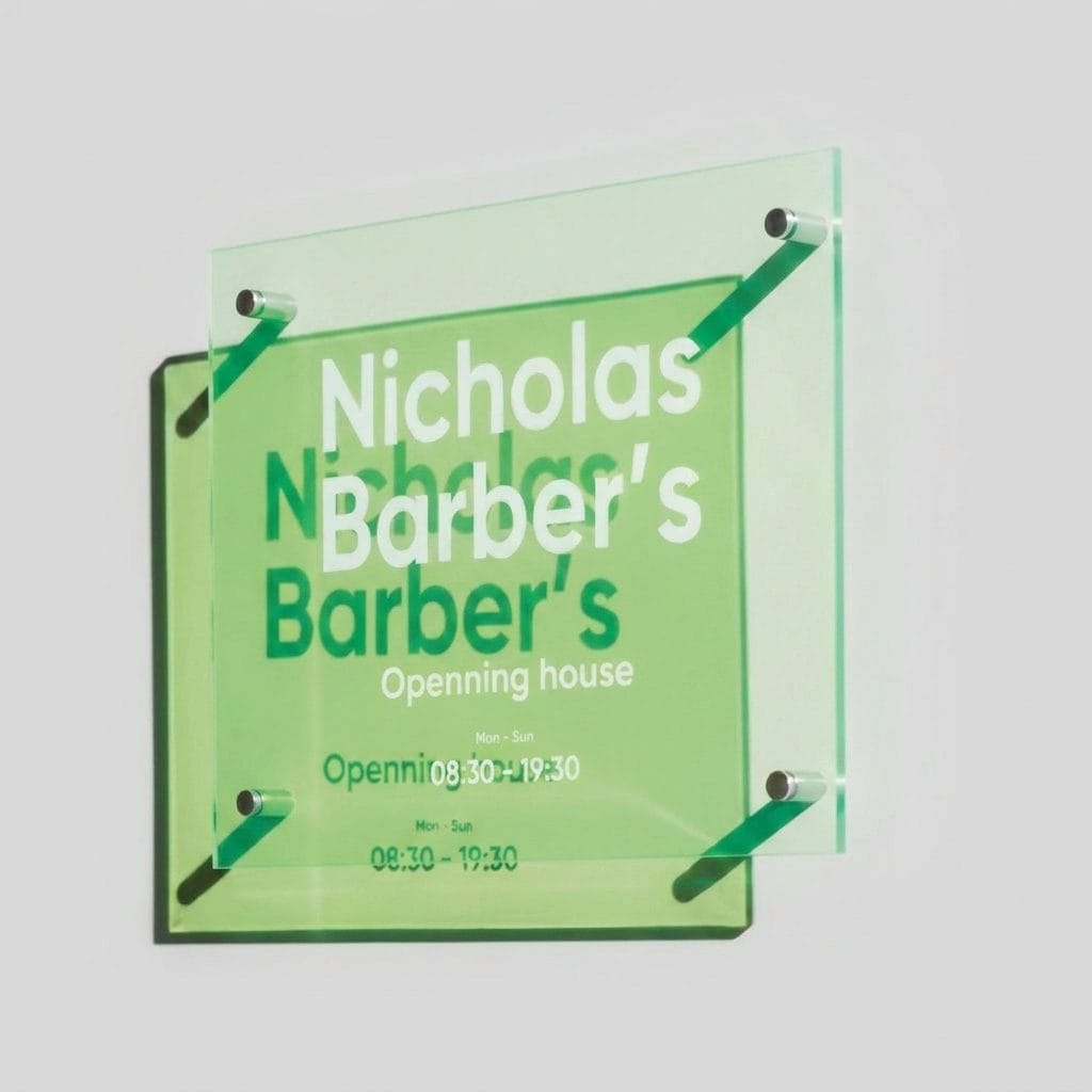 UV Print Tinted Acrylic Signage