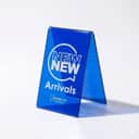 UV Printed Acrylic A Shape Stand Custom Logo + Wordings view 1